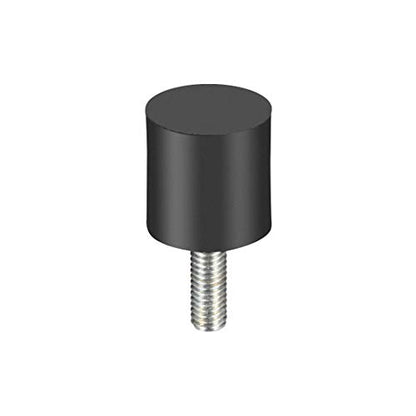 uxcell M6 Thread Rubber Mounts,Vibration Isolators,Cylindrical Shock Absorber with Studs 20mm x20mm 4pcs - size: M6x20x20mm