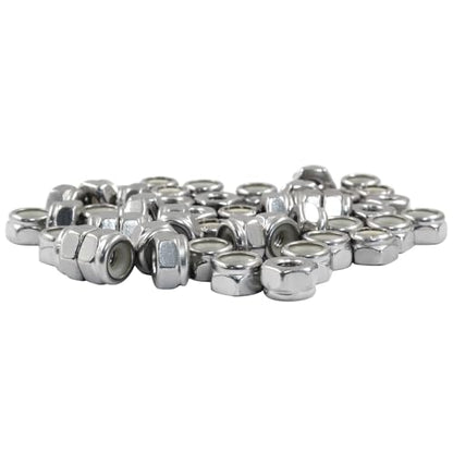 Litoexpe 50 Pcs #10-32 Nylon Insert Hex Lock Nuts