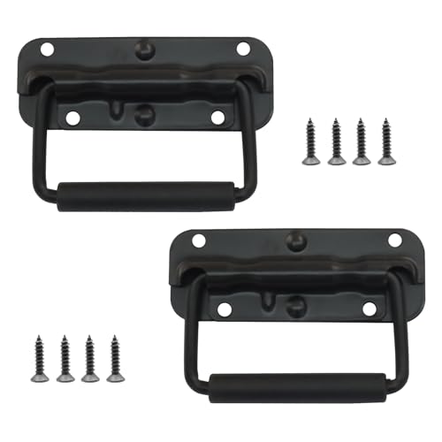 Zorfeter 4.33 Inch Spring Loaded Handle, Black, 2 PCS - color: Black