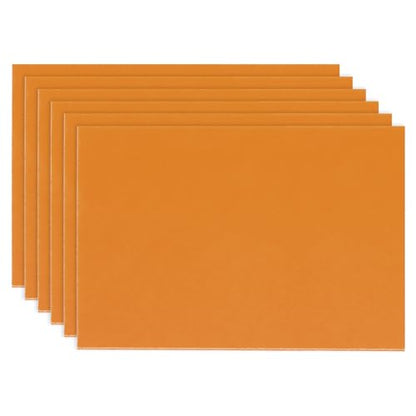 PATIKIL Orange Phenolic Sheet 150 x100x1mm Laminated Resin Plate 6pcs - size: 150x100x1mm