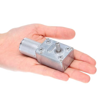 MECCANIXITY DC 5V High Torque Turbine Worm Geared Motor w/ 6mm Shaft 0.5RPM