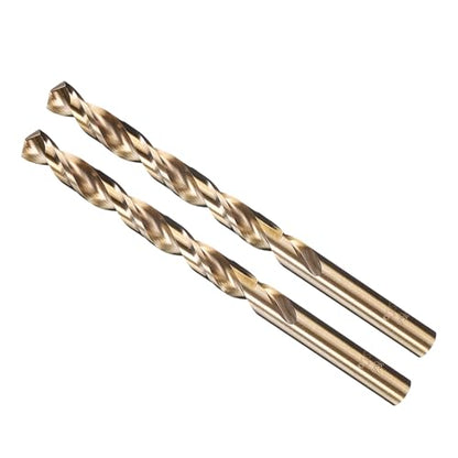 METALLIXITY Drill Bit (19/64") M35 5% Cobalt High-Speed Steel 135° 2Pcs - size: 19/64"