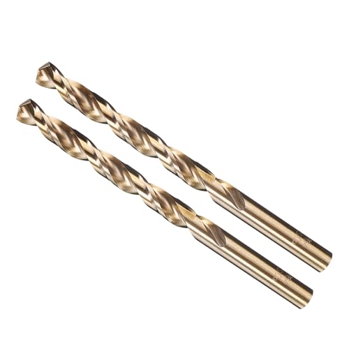 METALLIXITY Drill Bit (19/64") M35 5% Cobalt High-Speed Steel 135° 2Pcs - size: 19/64"