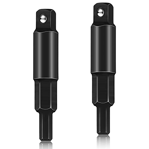 Chumia 2 Pcs HVAC Service Wrenches 3/16 to 5/16 with Hex Key Adapter