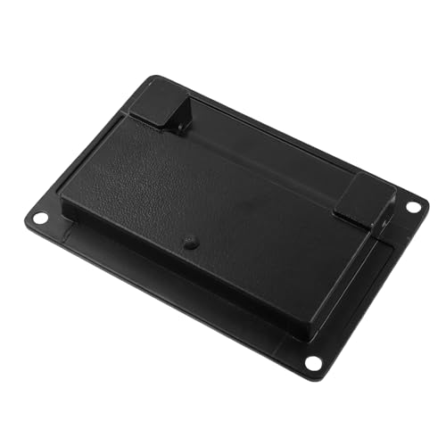 Bitray Recessed Pull Handle Heavy Duty Zinc Alloy Flush Handle Black Toolbox Handle for Deck Hatch - color: Black, size: 5.12" x 3.58"