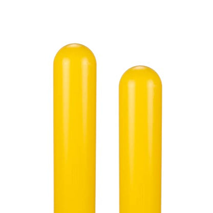 Innoplast BollardGard 7" x 72" 2-Pack Round Top Bollard Cover (Yellow no Tape) - color: Yellow no tape, size: 2-Pack