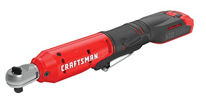 CRAFTSMAN V20 Cordless Ratchet Wrench, 3/8 inch Drive, 300 RPM, up to 35 ft-lbs of Torque, Bare Tool Only (CMCF930B) - style: V20 3/8 Inch Drive Ratchet