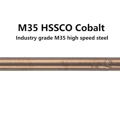 5/32 in. x 6 in. Cobalt Aircraft Extension Drill Bits Set(5PCS), M35 High Speed Steel Drill Bit Extra Long Deep Hole Drilling for Stainless Steel, Plastic and Wood - size: 5/32"x6"(5PCS)