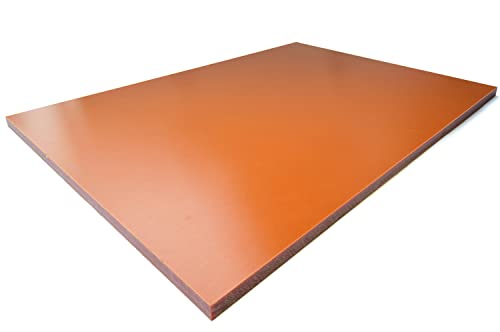 Red Bakelite Phenolic Laminated Resin Sheet Plate Board 10x300x400mm PCB Used in Electrical and Electronic Fixtures, DIY and Crafts - size: 10x300x400MM