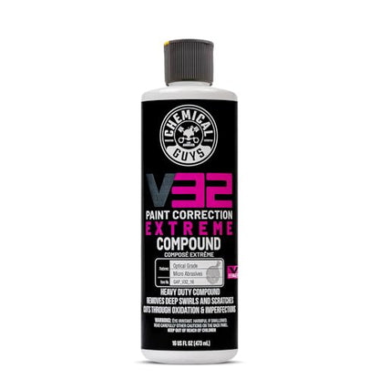Chemical Guys, V32 Optical Grade Extreme Cutting Compound, Heavy Cut, 16 oz - size: 16 Ounce, (Single Unit)