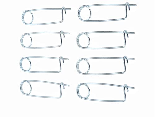 8/6/4 /2PCS Steel Brooch Shape Cotter Safety Pins, Spring Pin Quick Lock Brooch Locking Fastener for Farm Lawn Garden Hitch -6Sizes (Size: 3*65*25mm/0.12*2.56*0.98inch 8PCS/Set) - size: Size: 3*65*25mm/0.12*2.56*0.98inch 8PCS/SET