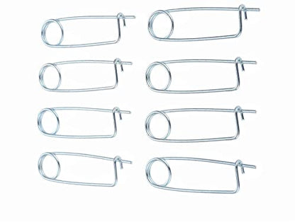 8/6/4 /2PCS Steel Brooch Shape Cotter Safety Pins, Spring Pin Quick Lock Brooch Locking Fastener for Farm Lawn Garden Hitch -6Sizes (Size: 3*65*25mm/0.12*2.56*0.98inch 8PCS/Set) - size: Size: 3*65*25mm/0.12*2.56*0.98inch 8PCS/SET