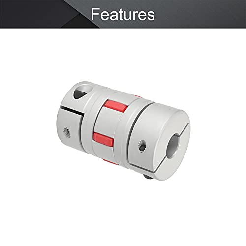 Fielect Shaft Coupling 12.7mm to 12.7mm Bore, L66xD40 Flexible Coupler - size: 12.7mm to 12.7mm Bore L66x40D