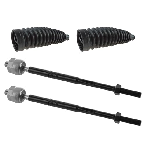 TRQ Front Steering Kit Steering Rack & Pinion Bellow Tie Rod - style: PSA27303