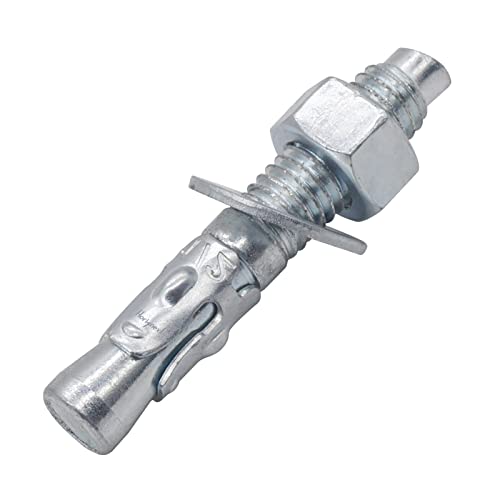 1/2 Concrete Anchors, 1/2 Wedge Anchors Bolts, 3-1/2" L, 10 Pcs - size: 1/2" x 3-1/2"