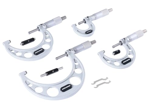Accusize Outside Micrometer Set 0-4 in x 0.0001 in 4 Pc Set - size: 0-4" 4 ps/set