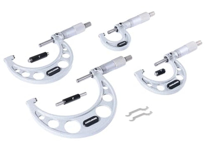 Accusize Outside Micrometer Set 0-4 in x 0.0001 in 4 Pc Set - size: 0-4" 4 ps/set
