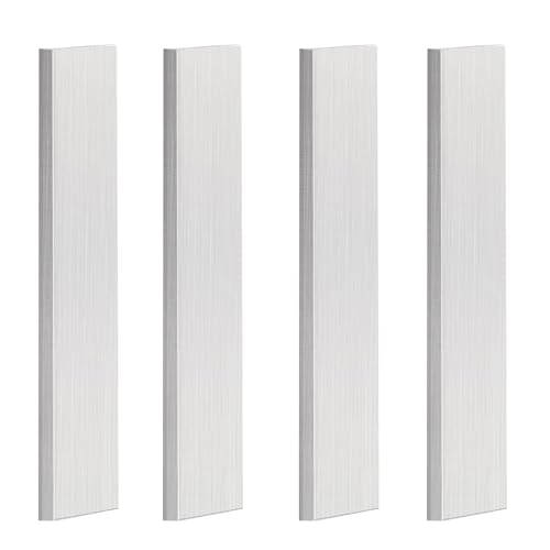4PCS Aluminum Flat Bar - 1/2"(12mm) x 1" Square Aluminum Bar Stock 12" Long 6061 Aluminum Bar Metal Sheet Plate with Protective Film for Crafting lndustry - size: 12x1x1/2 inch
