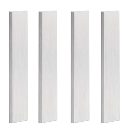 4PCS Aluminum Flat Bar - 1/2"(12mm) x 1" Square Aluminum Bar Stock 12" Long 6061 Aluminum Bar Metal Sheet Plate with Protective Film for Crafting lndustry - size: 12x1x1/2 inch