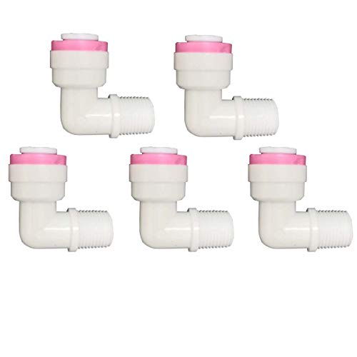 Malida 1/4 inch Quick Connect Check Valve for RO purifiers Water Reverse Osmosis System (Male Elbow Check Valve) - style: Male Elbow Check Valve
