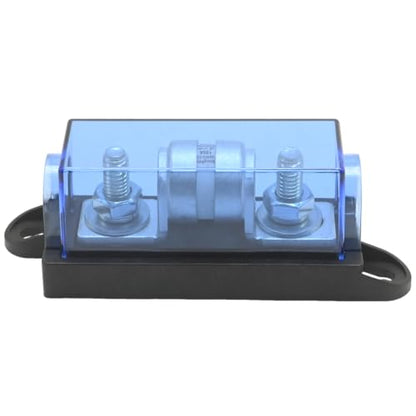Class T Fuse Holder, 250V DC 150 Amp Fuse Block, Compatible with 12V Inverters, 24V Inverters, Protects Electrical Systems from Surges and Short Circuits - size: 250V 150A