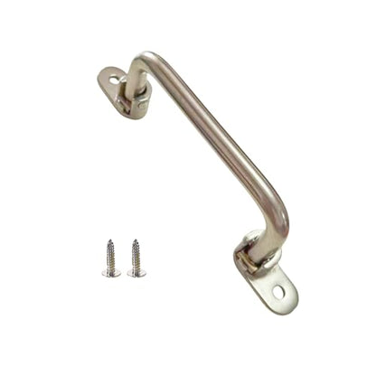 304 Stainless Steel Folding Handle, 90 Degree Solid Rotating Handle, Cabinet and Tool Box Spring armrest (Hole Centers: 6-1/5in(158mm)) - size: Hole Centers: 6-1/5in(158mm)