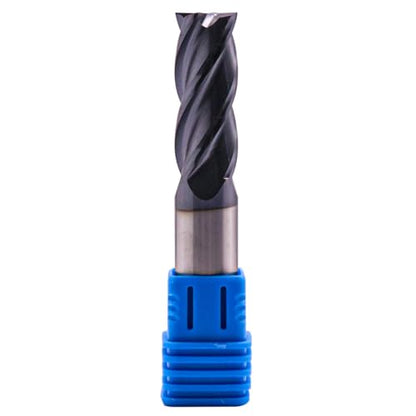 BestParts 5Pcs 1/2" 4 Flute Solid Carbide Square End Mills - AlTiN Coated - size: 1/2 in