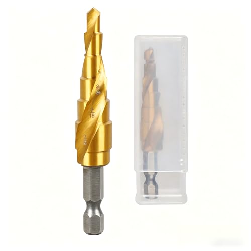 3/16" to 1/2" Cobalt Spiral Flute Step Drill Bit - size: DWA1784IR