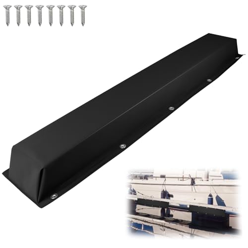 ORLANG 36"/48"/59"/72" Dock Bumpers,Dock Fenders with Stainless Steel Screws,Boat Dock Bumpers,Dock Post Bumper for Docking Edges, Piling, Vertical Poles, Horizontal Decks or Piers(Multiple Colors) - color: Black, style: 36 In-1Pack