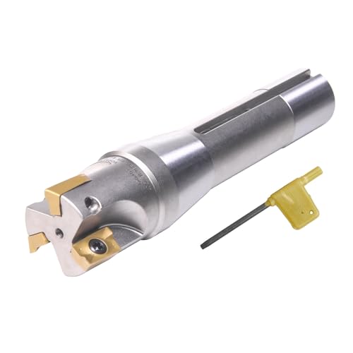 R8 Indexable 1-1/4" End Mill Carbide Insert 90° Milling Cutter - size: 1 - 1/4"