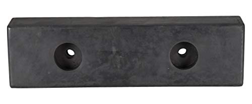 Vestil B-516 Rubber Rectangle Molded Bumper 16-1/8 In. x 4-29/32 In. x 2-1/8 In. Black - size: 5 inches width