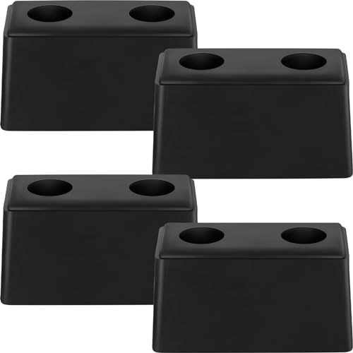 Flutesan 8 Pcs Heavy Duty Rubber Bumper Pads 6 x 3 x 3.15 Inch Dock Bumpers - size: 6 x 3 x 3.15 Inch