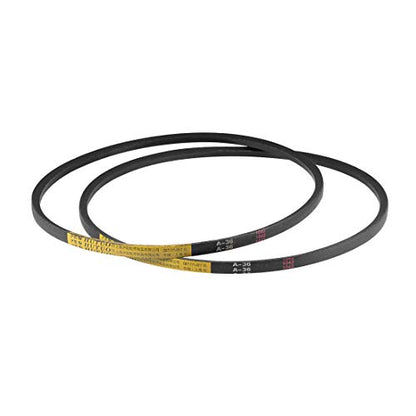 uxcell A36 Drive V-Belts 36" Pitch Length 13mm Width 8mm Thick JIS Standard A-Section Rubber Drive Transmission Belt 2pcs - size: 36"