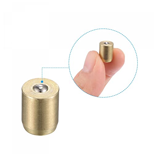 uxcell Brass Push Button Grease Oil Cup 8x10mm Ball Oiler for Lubrication System 10Pcs - size: 8x10mm