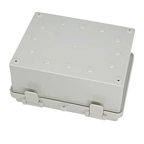 Zulkit Junction Box ABS Plastic Dustproof Waterproof IP65 Electrical Boxes Hinged Shell Outdoor Universal Project Enclosure 8.7 x 6.7 x 4.3 inch (220x170x110 mm) - size: 8.7" x 6.7" x 4.3"