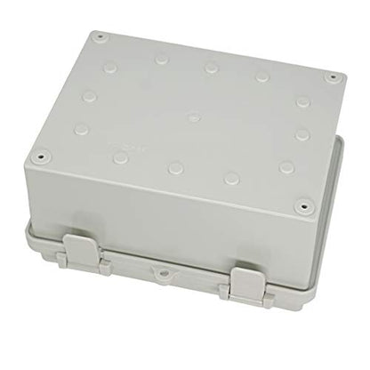 Zulkit Junction Box ABS Plastic Dustproof Waterproof IP65 Electrical Boxes Hinged Shell Outdoor Universal Project Enclosure 8.7 x 6.7 x 4.3 inch (220x170x110 mm) - size: 8.7" x 6.7" x 4.3"