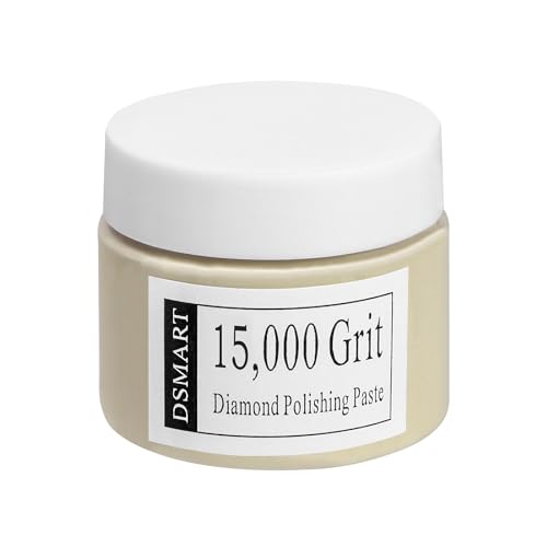 15,000Grit Diamond Polishing Lapping Compound Polish Paste 50G (1.76 Oz) with 25% Diamond Powder (0.8-1 Micros) for Metal Silver Chrome Glass Marble Resin Rock Watch Jewelry Gemstone - size: 15,000 Grit