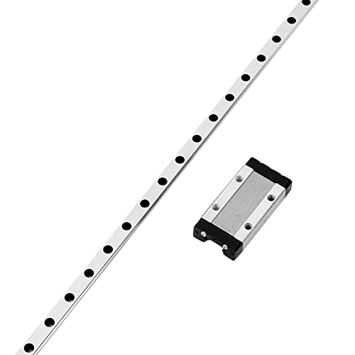 [2 Pack] MGN9 350mm Linear Sliding Rail Guide with 2pcs MGN9H Linear Bearing Sliding Carriage Block for 3D Printer and CNC Machine - style: 350mm/13.78inch