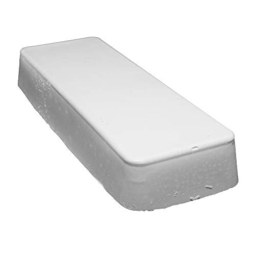 Benchmark Abrasives Buffing Compound for Polishing Removing Scratches on Soft Metals Aluminum Gold Silver Copper Ferrous Non-Ferrous Materials, 1 Pound Bar (White Rouge) - style: White Rouge