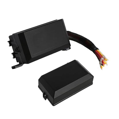 Pre-Wired 12V Fuse Relay Box,6-Way Power Distribution Block with 5 High-Power 4-Pin 40A Relays and 1 Standard Fused Circuit,Heavy-Duty Relay Panel for Trucks & Fleet Vehicles - size: RY05F06