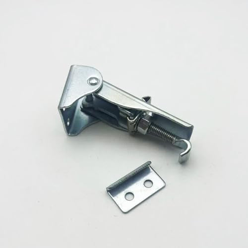Adjustable Steel Toggle Latch Toolbox Hasp Lock Mechanical Device Over Center Latch (2pcs) - size: D / carbon steel