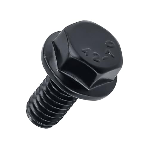 1/4-20 x 3/4" Flanged Hex Bolts (20 pcs), 18-8 (304) Stainless Steel, External Hex Drive, Hexagon Head Bolts Screws with Flange Washer, Fayeploo - color: Black, size: 1/4-20 x 3/4