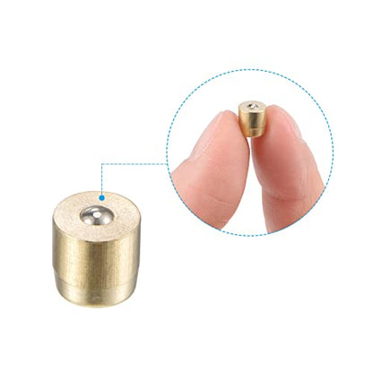 uxcell Brass Push Button Grease Oil Cup 6x6mm Ball Oiler for Lubrication System 10Pcs - size: 6x6mm