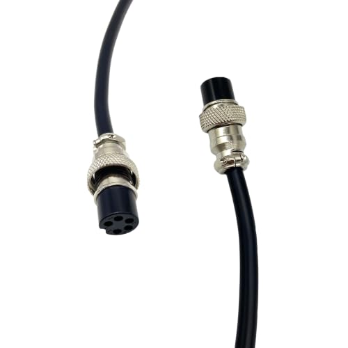 GX16 5 Pin Aviation Connector Cable Female Plug with Wire 1M - color: 5 pin, size: 1 m