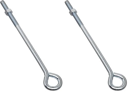 National Hardware N221-341 2160BC Eye Bolt in Zinc Plated,1/2" x 12" (Pack of 2) - size: 1 Count (Pack of 2)
