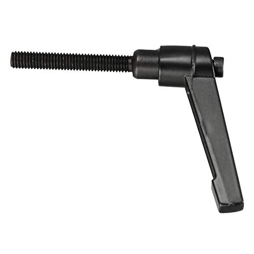 uxcell M6 x 40mm Handle Adjustable Clamping Lever Thread Push Button Ratchet Male Threaded Stud Knobs Rotating Screw Handles Bolts with Locking Lever Black - size: M6x40mm
