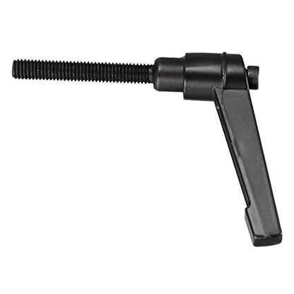 uxcell M6 x 40mm Handle Adjustable Clamping Lever Thread Push Button Ratchet Male Threaded Stud Knobs Rotating Screw Handles Bolts with Locking Lever Black - size: M6x40mm