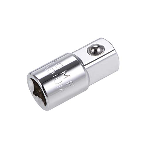 uxcell 3/8 Inch Drive (F) x 1/2 Inch (M) Socket Adapter, Female to Male - style: 3/8" F to 1/2" M