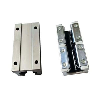2 Pcs SBR20LUU SBR20 LUU 20mm Linear Bearing Motion Pillow Long Slide Block for 20mm Linear Guide Rail, Aluminum CNC Router Parts