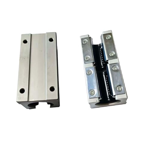 2 Pcs SBR20LUU SBR20 LUU 20mm Linear Bearing Motion Pillow Long Slide Block for 20mm Linear Guide Rail, Aluminum CNC Router Parts